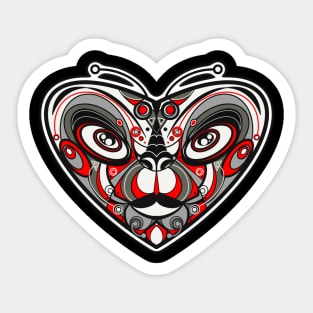 Buckeye Heart Sticker